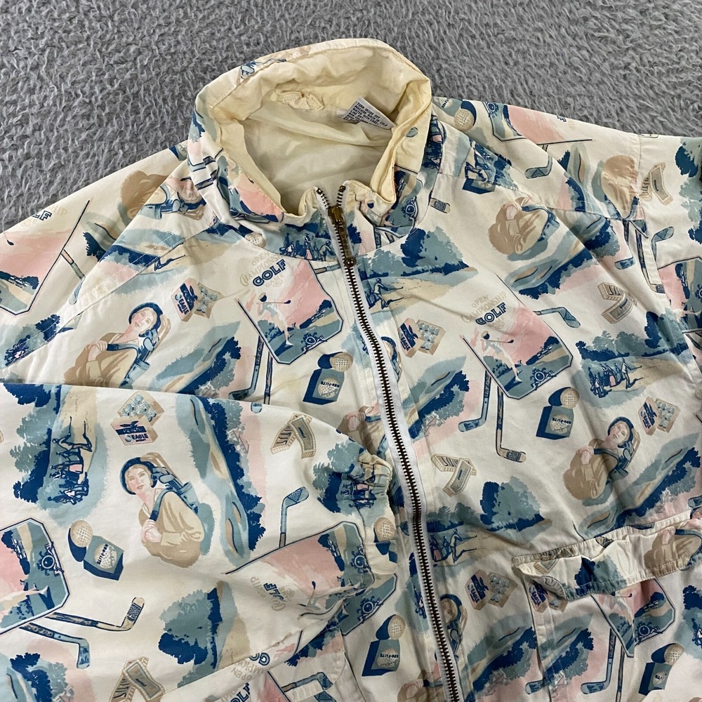 Light Cream Printed Bomber Jacket - Women